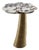 Palm Side Table in Calacatta Viola Marble and Brass by InsidherLand For Sale