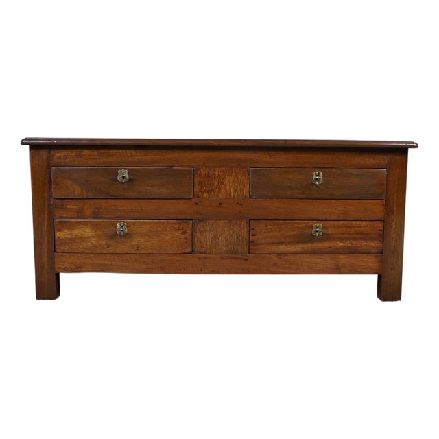 Small Teak Chest from Pondicherry, 1890s For Sale