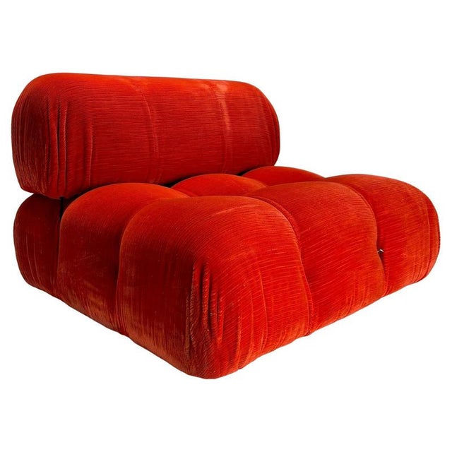 First Edition Camaleonda Lounge Chair in Velvet by Mario Bellini for C&B Italia, 1973 For Sale - Image 13 of 13