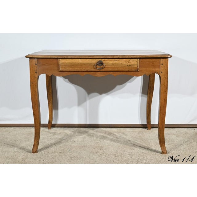 Louis XV Style Desk in Walnut and Cherry, Early 19th Century For Sale - Image 9 of 18