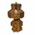 Farmhouse Vintage Mid Century Pinwheel and Hearts Design Popsicle Stick Lamp For Sale - Image 3 of 8