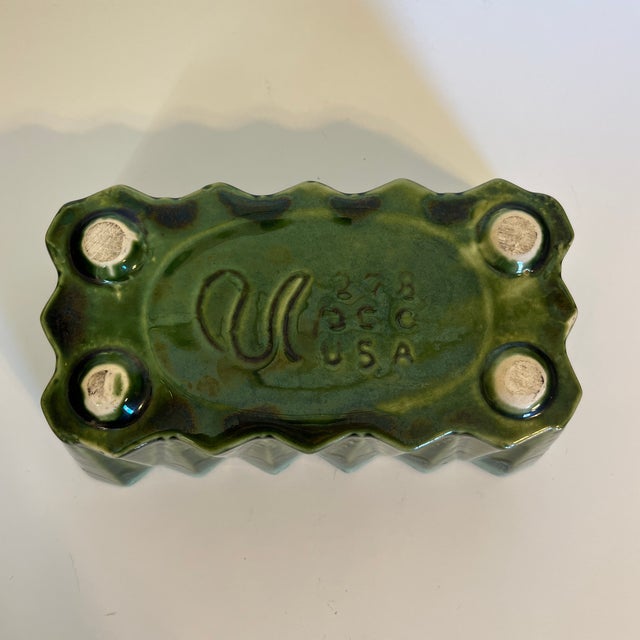 Mid 20th Century Ceramic Green Glaze Planter For Sale In Washington DC - Image 6 of 9