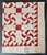 American Early 20th C Red and White Pinwheel Style Pattern Hand-Stitched Cotton Quilt For Sale - Image 3 of 16