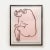 Vintage Figurative Black Line Print by Jean Negulesco, Pink For Sale In Los Angeles - Image 6 of 6