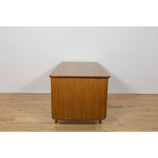 Art Deco Oak Desk by Gunnar Ericsson for Åtvidaberg / Facit AB, Sweden, 1950s For Sale - Image 9 of 18