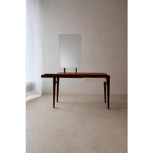 Contemporary Vintage Dressing Table in Mahogany and Teak, 1960s For Sale - Image 3 of 13