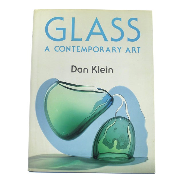 1989 Glass a Contemporary Art by Dan Klein Book Hardcover Hard Cover, Gift for Art Design Decor Lover, Bookshelf Styling For Sale