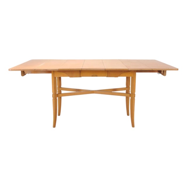 Tommi Parzinger for Charak Mahogany Danbury Extend Dining Table For Sale