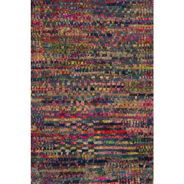 Rug & Kilim Contemporary Textured Wool & Natural Silk Rug by Rug & Kilim, India For Sale - Image 4 of 10