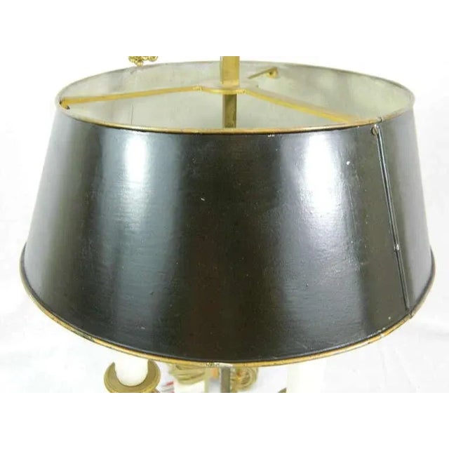 Gold 19th Century Louis XVI Style Three Light Gilt Bronze Bouillotte Lamp For Sale - Image 8 of 9