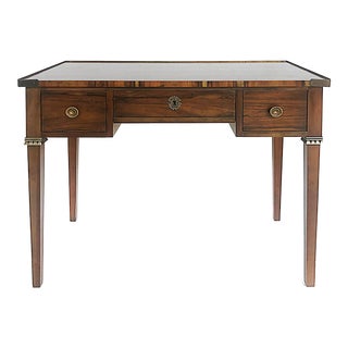 Baker Furniture Rosewood Bronze Mounts Writing Desk W/ 3 Drawers For Sale