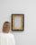 1980s French Brown Gilded Wall Mirror in Black Wooden Display Case For Sale - Image 10 of 18