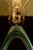 Metal Mid 20th Century Mid Century Modern Green Ceramic Teardrop Table Lamp For Sale - Image 7 of 9