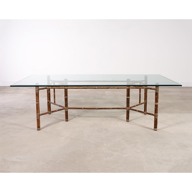 McGuire Organic Modern Rectangular Bamboo Dining Table 8 Ft. For Sale - Image 18 of 18