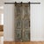 Mid-Century Modern Vintage Sunburst Hand-Carved Barn Door | Reclaimed Wood French Doors 80x32 For Sale - Image 3 of 3