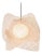 Freeform by Oggetti Handwoven Pendant Light, Blush, Small For Sale