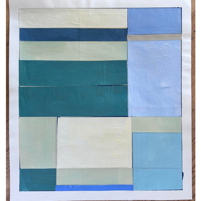 Discover the allure of contemporary art with this stunning 18x20" original collage painting, expertly crafted to bring...