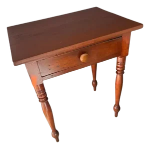 19Thc Cherry One Drawer End Table