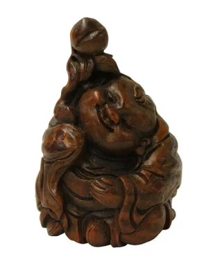 Chinese Bamboo Carved Kid Figure