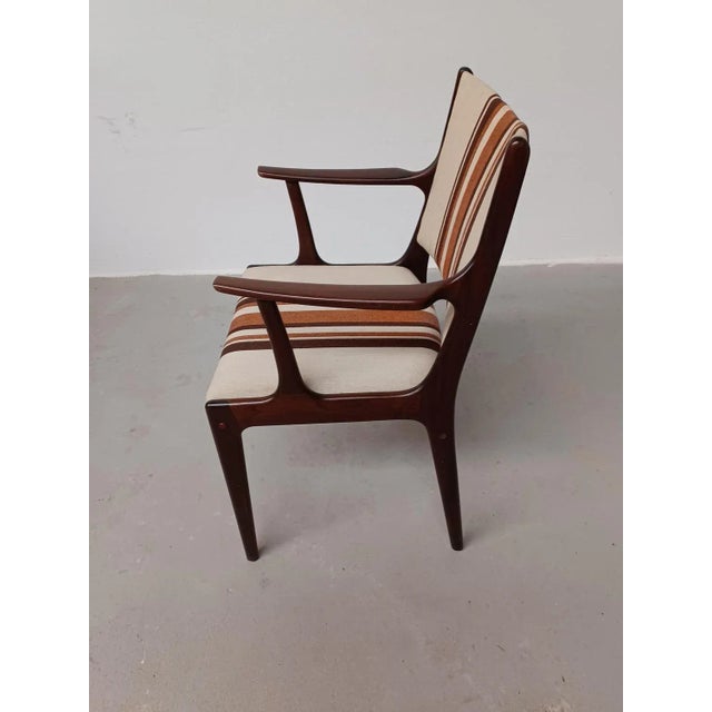 1960s Mahogany Armchair by Johannes Andersen for Uldum Møbelfabrik, Restored with Customizable Reupholstery, 1960s For Sale - Image 5 of 12