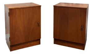 Mid-Century Scandinavian Style Teak Bedside Cabinets, 1960s, Set of 2