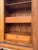 Wood Antique Tramp Art Style Solid Wood Armoire With Mirror | Hand-Carved Wardrobe Cabinet For Sale - Image 7 of 11