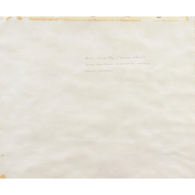 Tan 'Carmel Mission' by Henry Hank Volle, Santa Clara, California, Society Western Artists, Architectural For Sale - Image 8 of 10