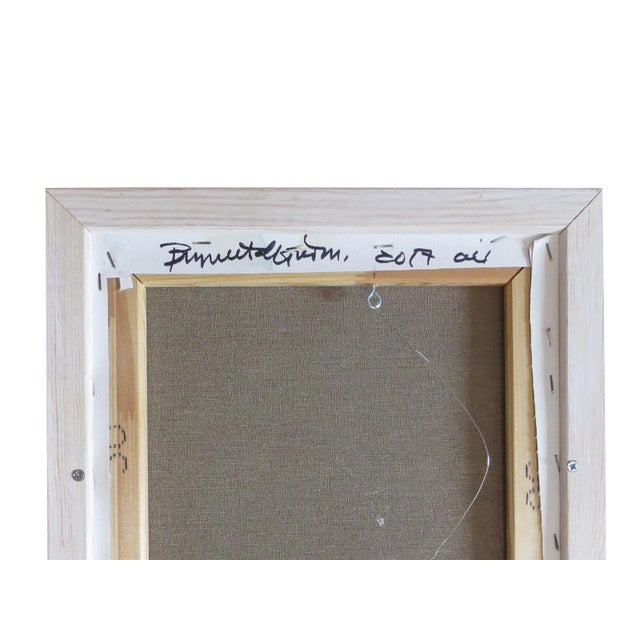 Textile Contemporary Brynhildur Guðmundsdóttir Oil on Canvas - Framed For Sale - Image 7 of 8