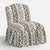 Textile Ashburn Ruffle Slipper Chair in Linny Ikat Brown For Sale - Image 7 of 7
