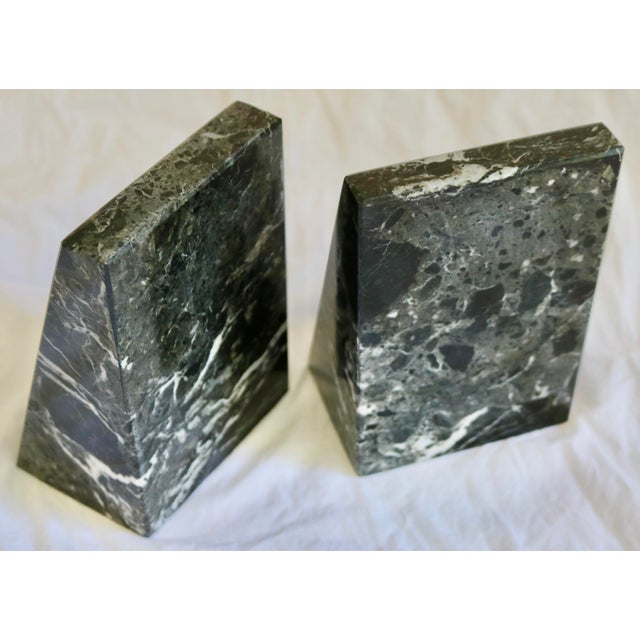 Black Marble Bookends - A Pair