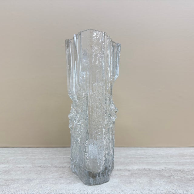 Vintage Glass Pinus Vase by Tapio Wirkalla for Iitalla, Finland, 1970s For Sale - Image 17 of 18