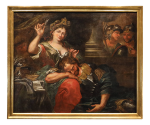After Antonio Molinari, Samson and Delilah, 1700, Oil on Canvas