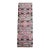 1970s Vintage Handmade Wool Cotton Purple Runner Rug For Sale