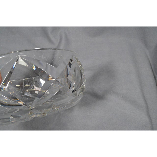 Glass Vintage Saint-Louis French Hand-Cut Crystal Centerpiece Bowl, 20th Century For Sale - Image 7 of 15