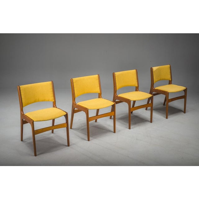 Erik Buch Mid-Century Model 89 Dining Chairs attributed to Erik Buch, Set of 4 For Sale - Image 4 of 14