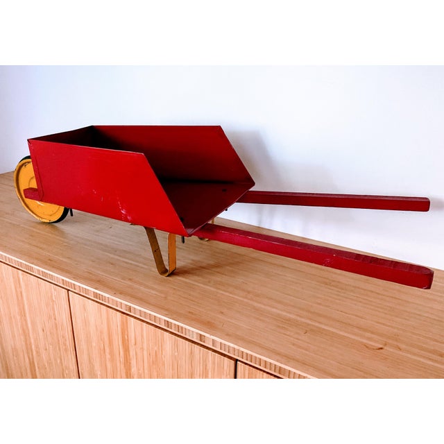 Vintage wooden wheelbarrow for sale deals