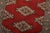 Bokhara Jaldar Rug 3’1” X 4’8” Red Wool Tribal Hand-Knotted Oriental Carpet For Sale - Image 4 of 11