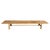 Brown Andrianna Shamaris Impressive Minimalist Carved Long Teak Wood Bench For Sale - Image 8 of 18