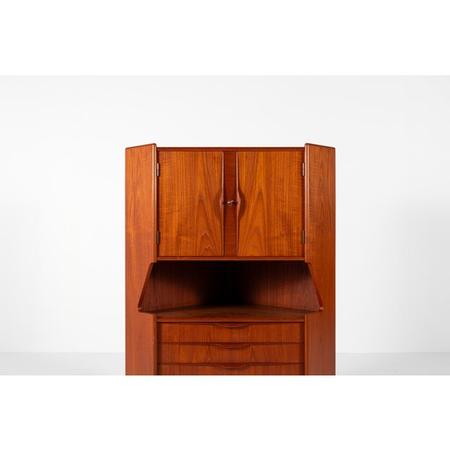 Vintage Danish Teak Cabinet with Drawer, 1960s For Sale - Image 15 of 17