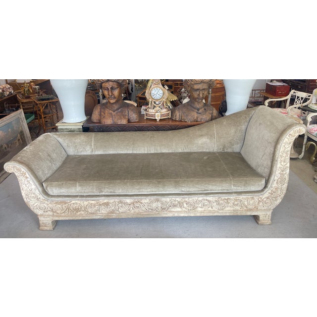 French French Empire Recamier Mahogany Daybed 18Th. C. For Sale - Image 3 of 17