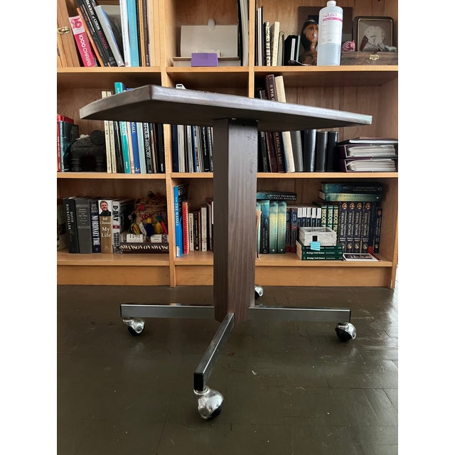 Metal Mid Century Side Table Cart For Sale - Image 7 of 7