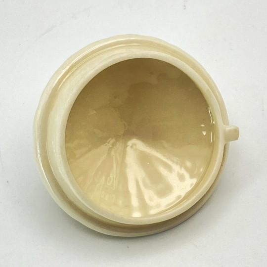 Vintage Coastal Belleek Ireland Limpet Yellow Coffee Pot With Lid 5th Mark: 1955-1965 For Sale - Image 13 of 18