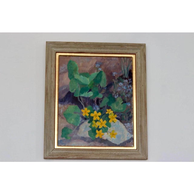 Gösta Gustavson, Bloomer, 1960s, Oil on Panel, Framed For Sale - Image 5 of 16