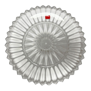 Early 21st Century Large Baccarat Crystal Mille Nuits Dinner Plate New in Box