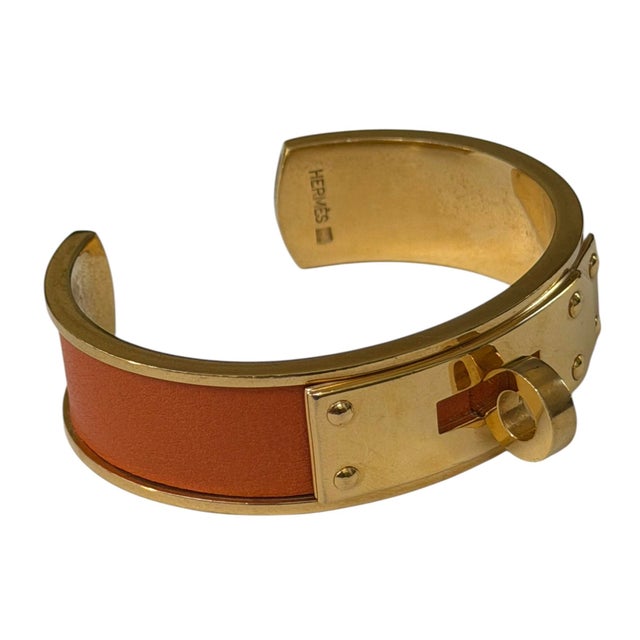 Metal Vintage Hermès Kelly Cuff Bracelet For Sale - Image 7 of 13