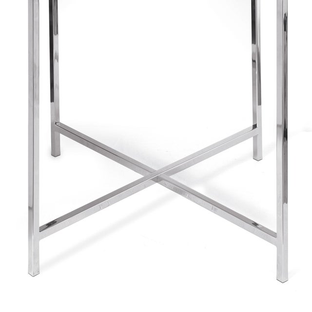 Regina Andrew Derby Leather Tray Table, Black For Sale - Image 4 of 6