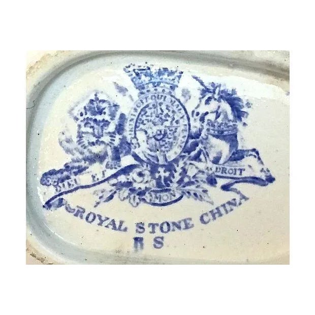 Antique Floral & Butterfly Dish For Sale - Image 5 of 5