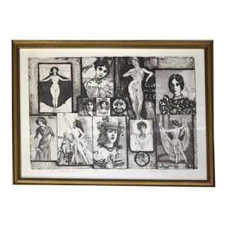 Frank Martin, British (1921-2005) Intaglio Etching Titled "Nineteen Hundred", Framed For Sale