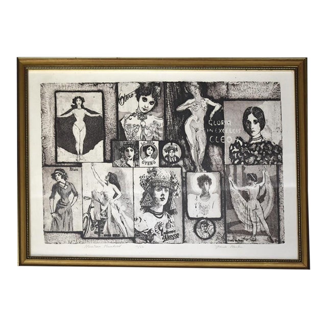 Frank Martin, British (1921-2005) Intaglio Etching Titled "Nineteen Hundred", Framed For Sale