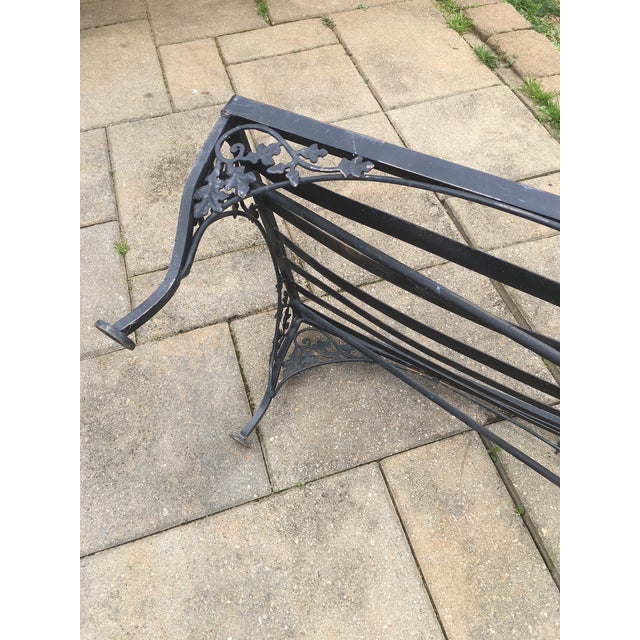 1950s Woodard Style Patio Seating, Table, & Bar Cart, 5 Pieces For Sale - Image 10 of 12